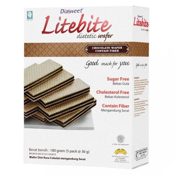 

DIASWEET LITEBITE WAFER CHOCOLATE 200GR