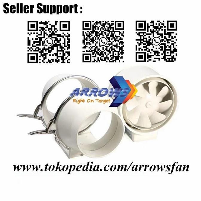 Ready | Mini Inline Fan 4 Inch Mini Duct Inline 4 Inch Blower Plastik 4 Inch Kualitas Premium