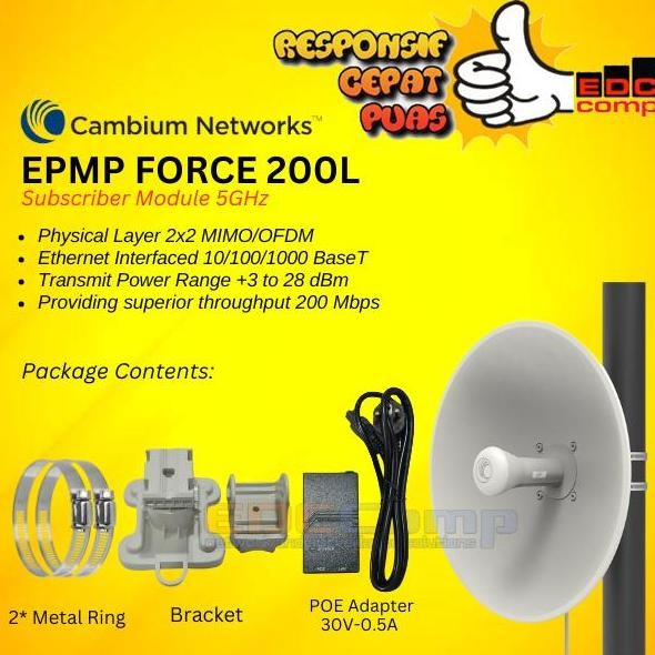 Cambium EPMP Force 200L | Cambium ePMP F200L Terlaris