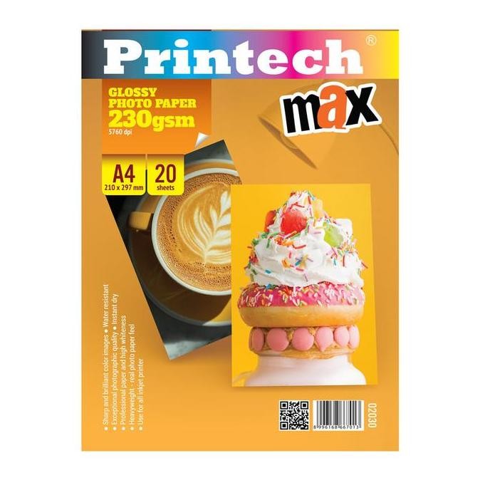 

&<&<&<&] Kertas Foto / Photo Paper PRINTECH Glossy MAX A4 230gsm