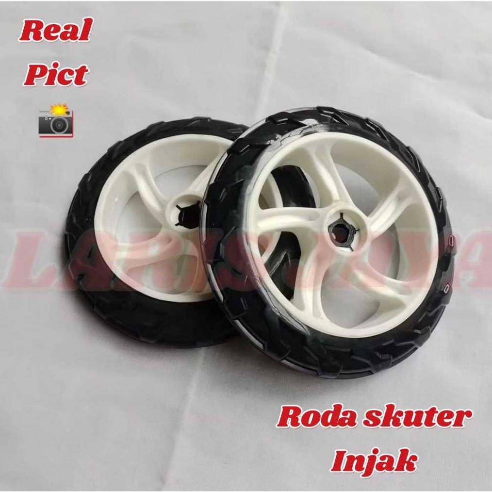 Roda skuter INJAK ORIGINAL universal bisa untuk semua skuter pedal injak , ASLI RODA BELAKANG SKUTER
