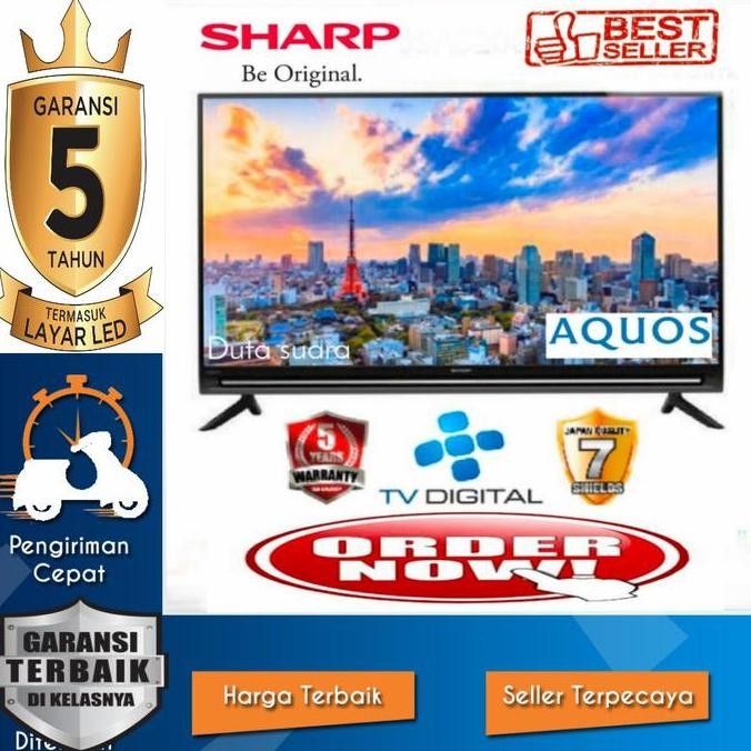 TERLARIS - TV LED SHARP 2T-C40AE1 Smart TV 40 Inch Garansi Resmi 5 Tahun