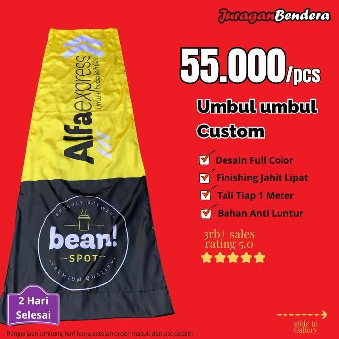 monggo] Cetak Umbul umbul Kain Printing Bisa SATUAN (Custom)