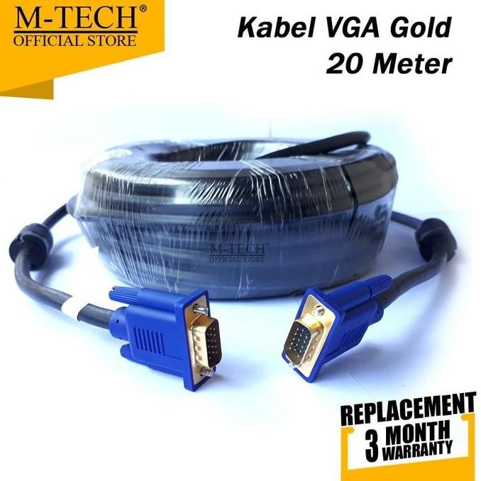 Original Kabel VGA HD 20 Meter Gold