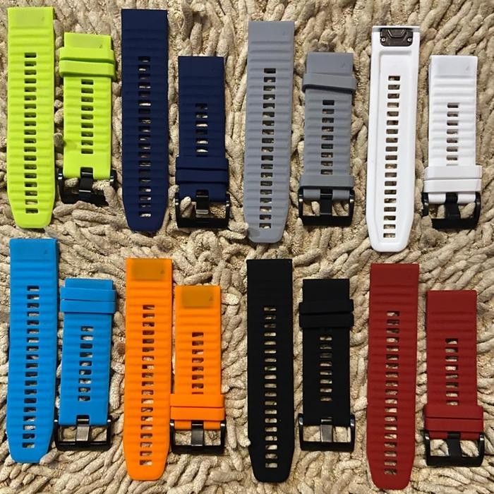 Strap Tali Jam Garmin Fenix 5X / 6X / 7X / 8 51Mm | Instinct 2X / 3 50Mm Rubber Type 1 26Mm Original