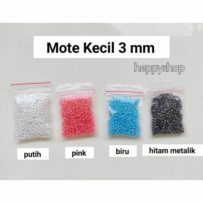 

] Mote Kecil 3 mm, Mote Meronce Gelang