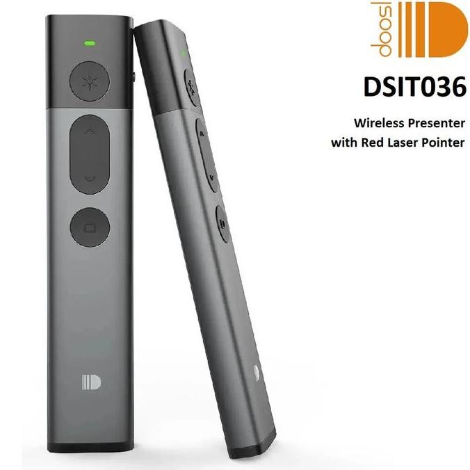 DOOSL DSIT036 - Wireless Presenter with Red Laser Pointer - Cocok untuk Presentasi