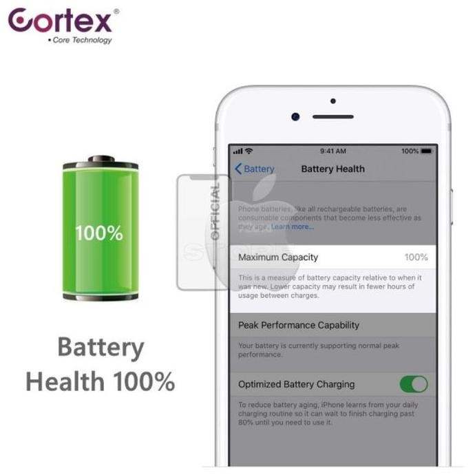 Batre baterai iphone X,5/5G,5S/5C,SE double power cortex Original Terlaris