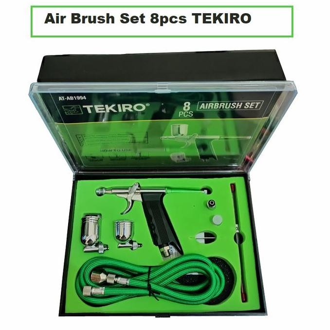 

Promo Tekiro air brush set 8 pcs 0,3mm kit paint spray gun spet pen lukis COD