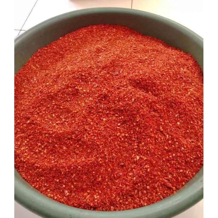 

Cabe Bubuk Halus Kasar Pedas Jeletot Cabe Tabur Cabai Nt Cabai Giling 1Kg