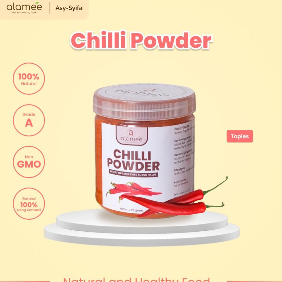 

Bumbu Cabe Cabai Bubuk Kering Halus Pedas Chilli Seasoning Powder Cabai Rempah Murni Dapur 250G