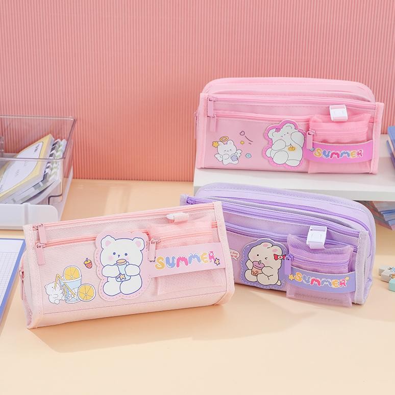 

Readyy!! Mismi Easton Pencil Case Tempat Pensil Sekolah Stylish - PC5E