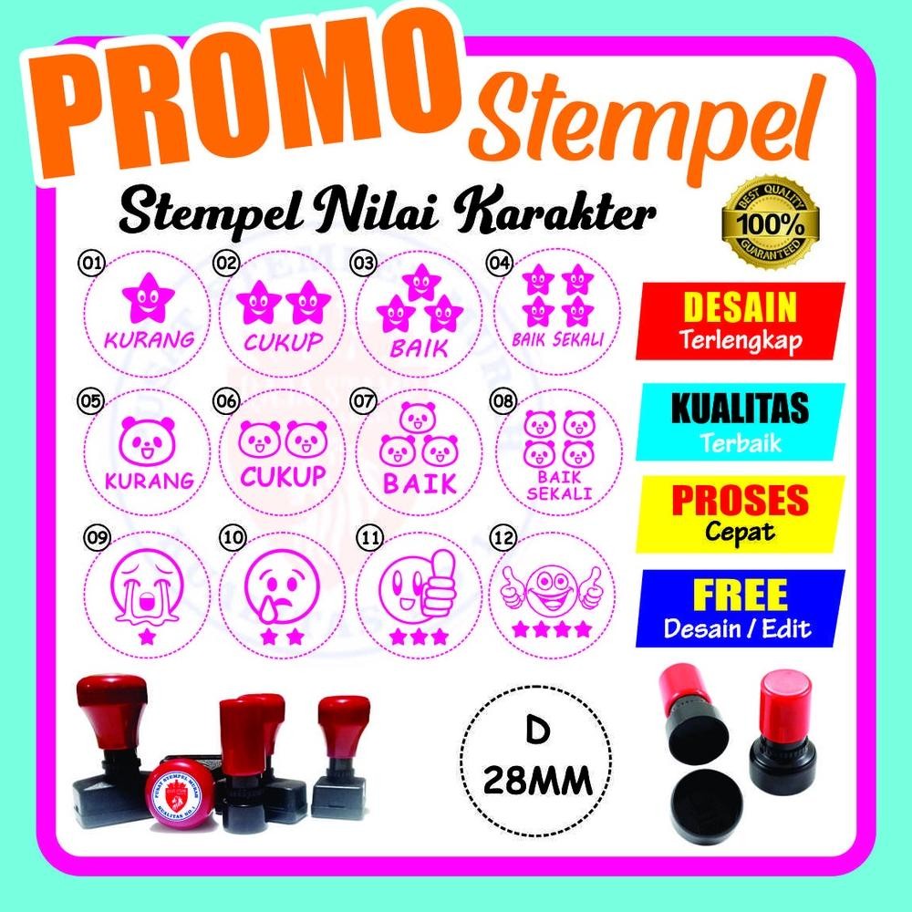 

Readyy!! Stempel Nilai Karakter TK / PAUD / SD murah berkualitas