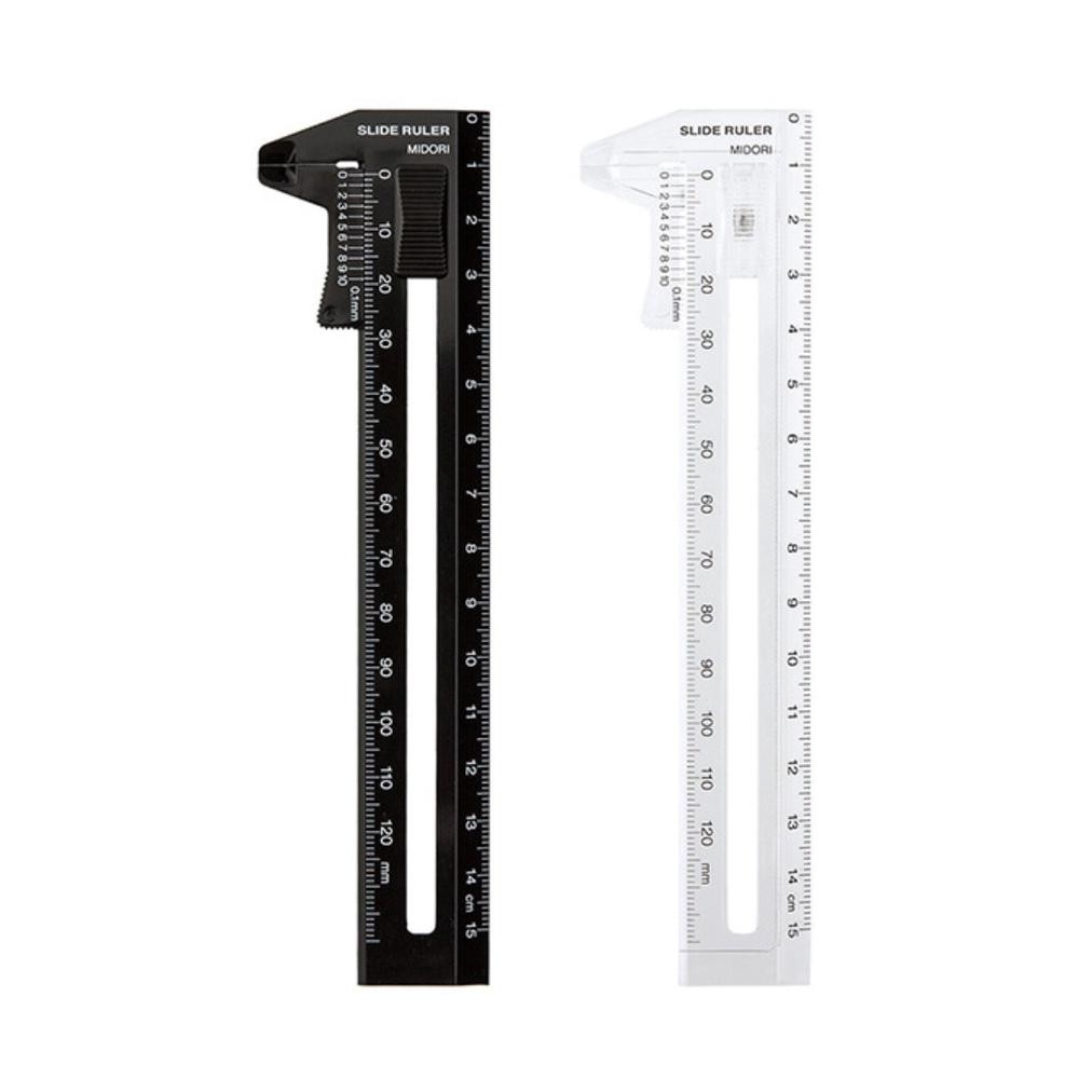 

Readyy!! Midori Slide Ruler Measure Thickness Penggaris Pengukur Ketebalan