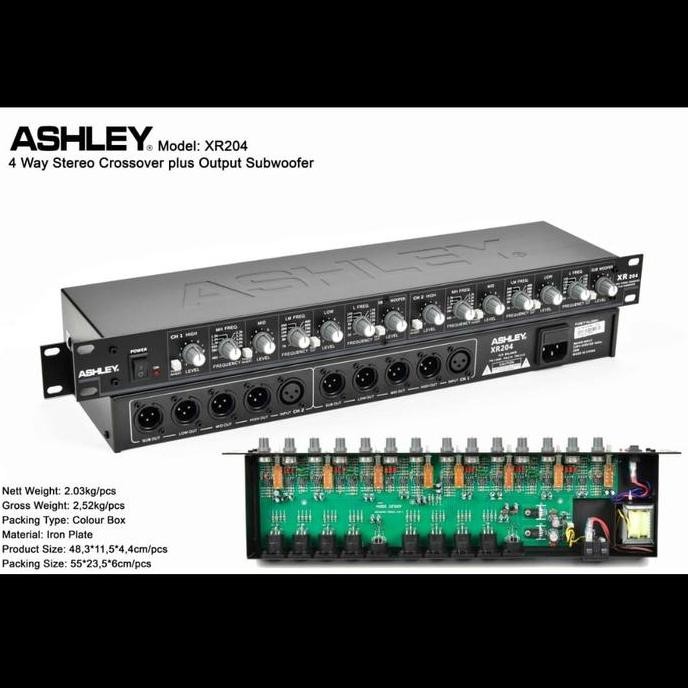 Promo CROSSOVER/CROSOVER ASHLEY XR204/XR 204 4 WAY STEREO ORIGINAL COD
