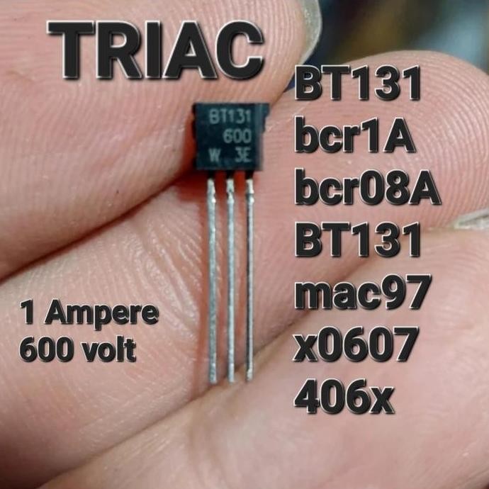 BT 131 TRIAC TRIAK 1A 600V BCR1A  X0607 BCR08A 148K BCR08 MAC97 406X