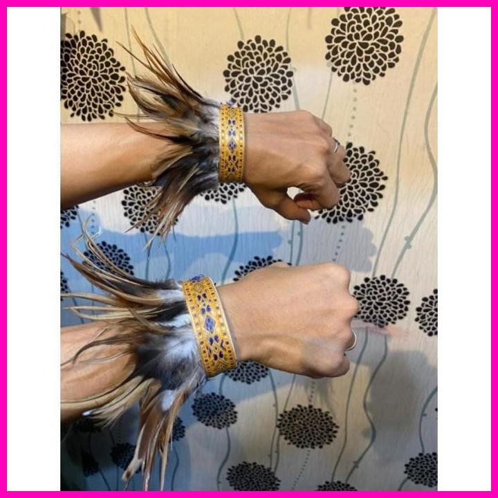 Boss Mahkota Bulu/Mahkota Bulu Hitam/Mahkota Keong Hitam/Mahkota Tari/Mahkota Karnaval/Mahkota Adat 