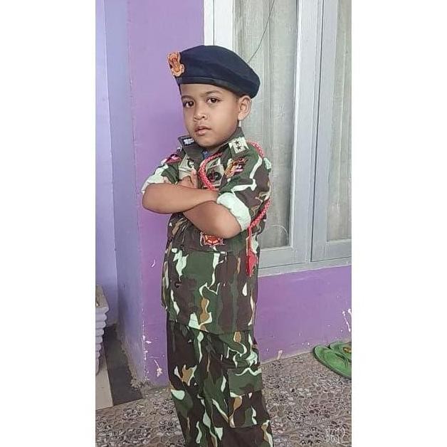 NEW  Baju Brimob Loreng -Kostum Brimob loreng anak-Baju profesi Brimob anak