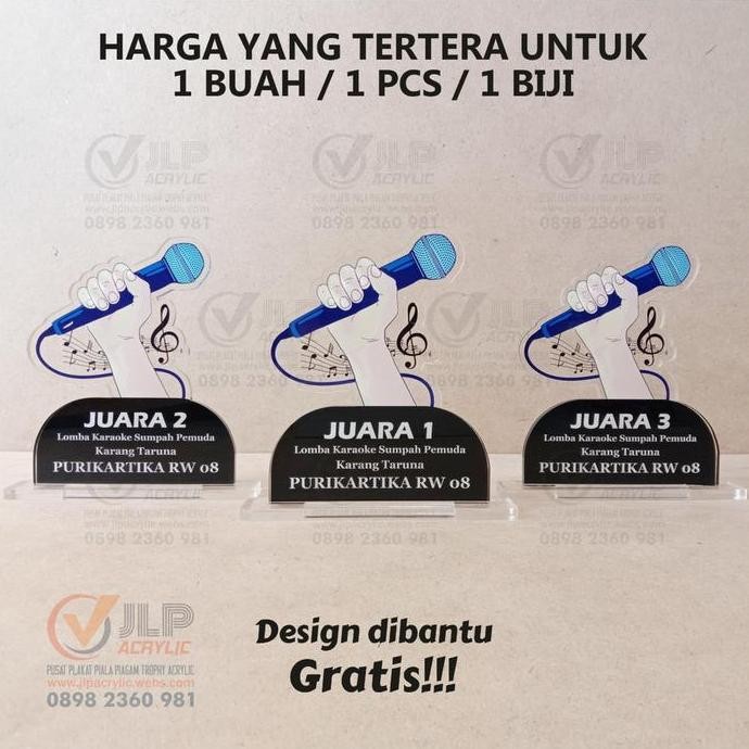 Baru Piala Karaoke, Trophy Karaoke, Piala Nyanyi, Trophy Nyanyi Menyanyi 04