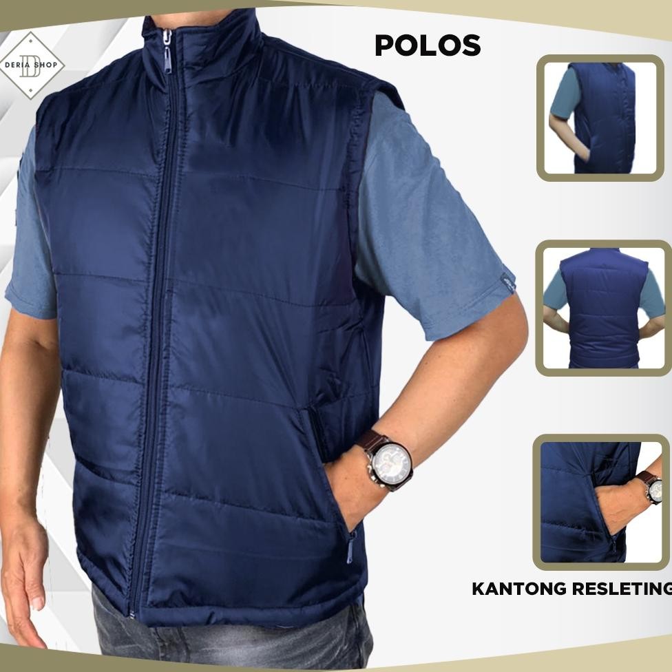 DR222>> Rompi Pria Safety Casual Bahan Parasut Polos Anti Angin Dewasa Anak Jaket Motor Tactical Out