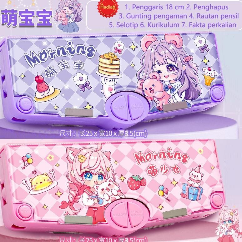 

Readyy!! Tempat pensil alat tulis anak / Perempuan / dinosaurus / Astronot kotak pensil anak laki laki Karakter multifungsi