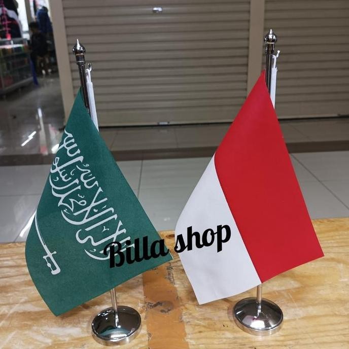 

Tiang Stenlis Meja + Bendera INDONESIA+ ARAB SAUDI murah