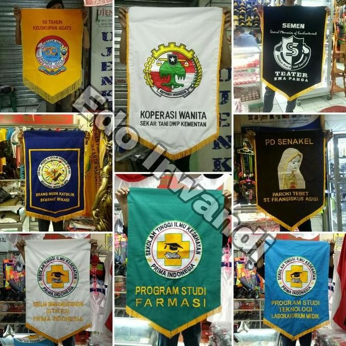 ready  Bendera Vandel Bendera Pataka Bendera Ruangan Vandel Besar Bordir