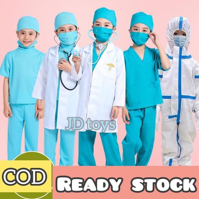 NEW  Mainan Baju Dokter Anak Import - Baju Oka Anak - Baju Dokter Jaga