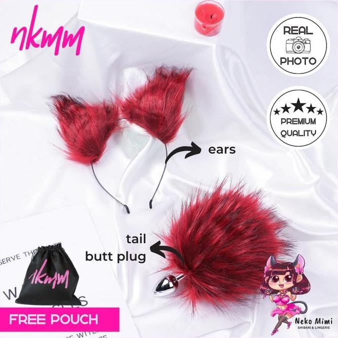 new NKMM Premium Neko Tail Butt Plug & Cat Ears Hairband