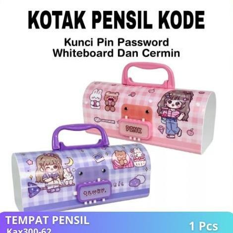 

Readyy!! HD Kotak Pensil Plastik Kode Whiteboard + Kaca/Kotak Pensil Kode/Pencil Case