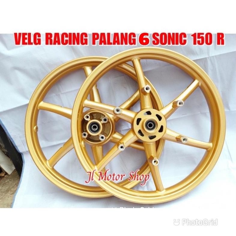 Terlaris Velg Racing Model Rcb Sonic 150 R Sonic150 Palang 6 Vrossi Model Sp522 Gold Dan Putih Sanca