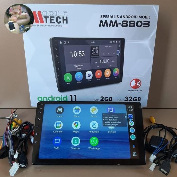 HEAD UNIT ANDROID 9" INCH MTECH 8803 RAM 2/32GB M-TECH 8803 TERBARU