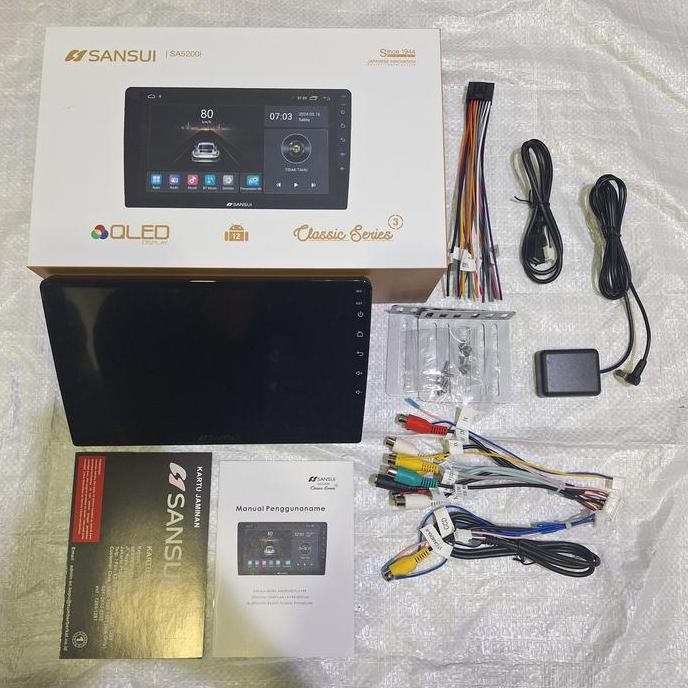 Sansui Classic Gen 3 Ram 2/32GB QLED Head Unit Mobil Universal