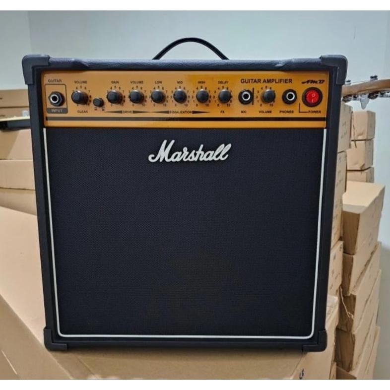 Terlaris Ampli Gitar Elektrik Dan Akustik Elektrik Marshall 8 Inc Efek Distorsi Dan Delay Mantap