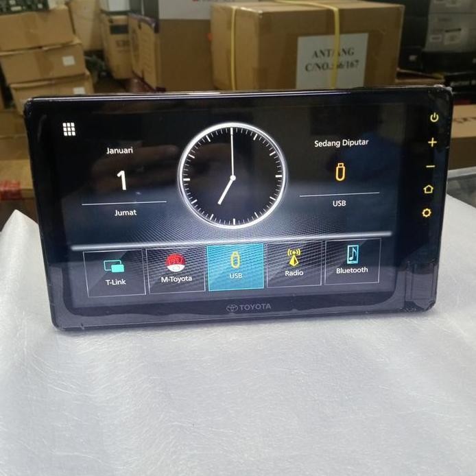 Head unit Toyota Avanza thn 2023 Merek Kenwood Tlink 9inch