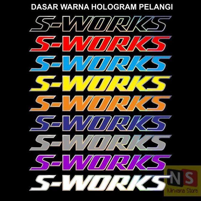 ready stiker S-works Specialized Hologram decal sticker sworks