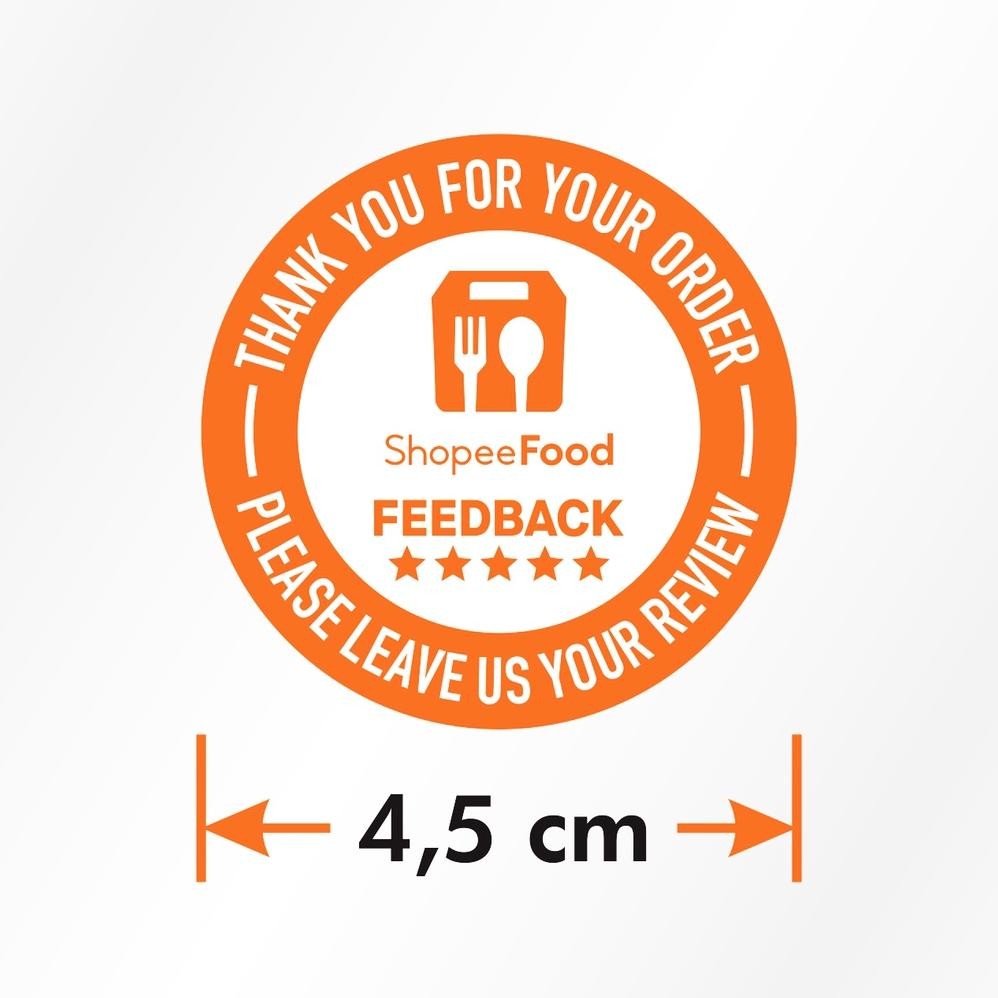 

Terbaik Sticker Label Thank You Shopee Food Review Feedback Segel Tag Ucapan 4,5 cm (1 Roll/ 500 pcs) .,