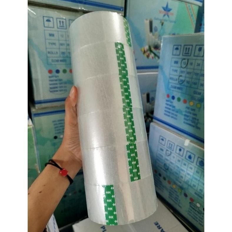 

Hot - Lakban 48mm 100y Bening Coklat 1 slop Seven Star ..