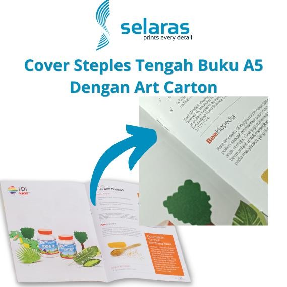

Hot - Steples Buku A5 Dengan Art Carton / Finishing Selaras Printing ,,