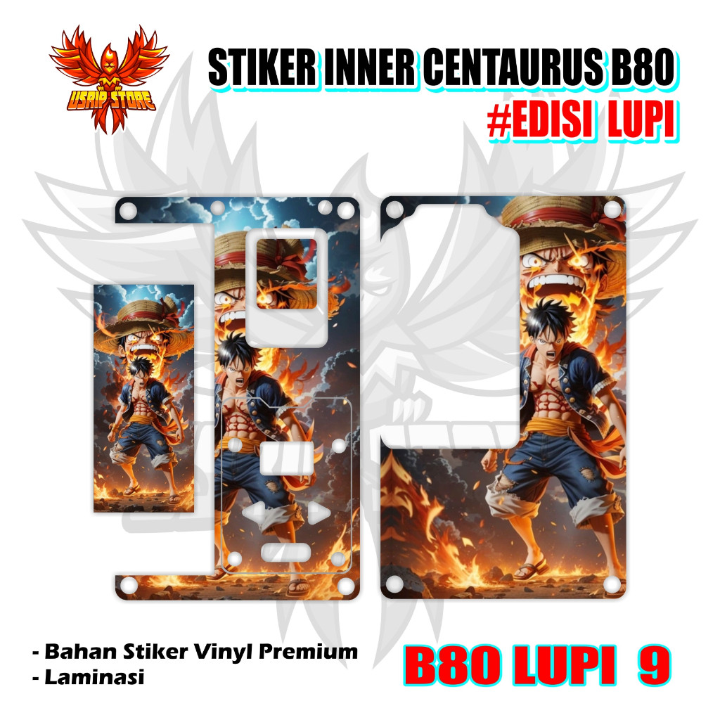 

1 B80 Lupi 9 Garskin/Stiker Case Bisa Custom Motif - 2Pcs