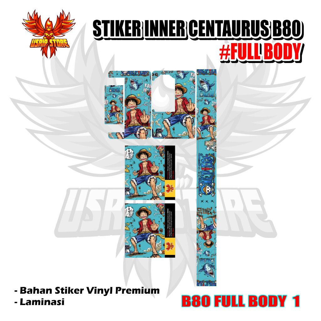 

1 B80 01 Garskin/Stiker Case Bisa Custom Motif - 2Pcs