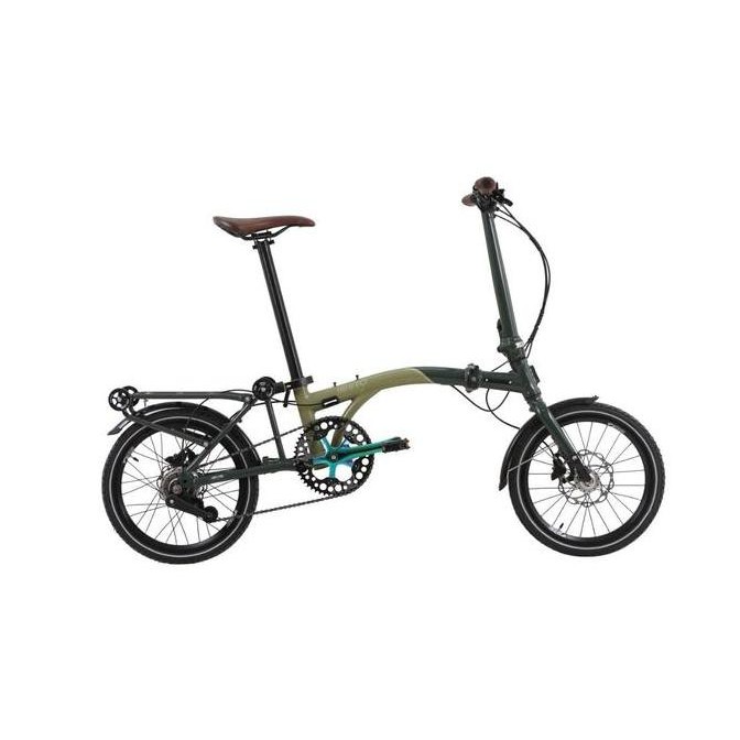 TERBARU - United Bike Sepeda Lipat Folding AL 16-05 TRIFOLD16 5D (20) OL-GN