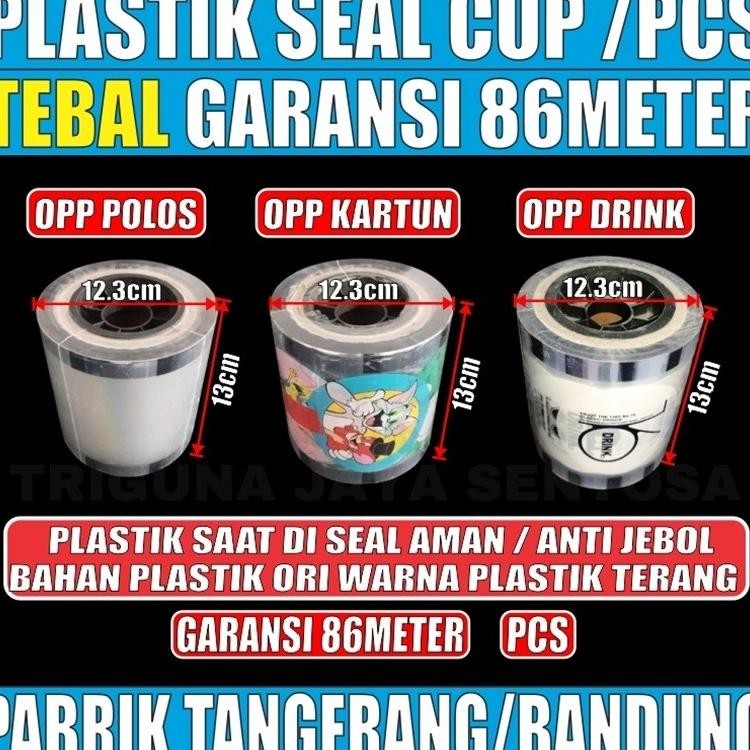 Seal Cup Tebal Garansi 86Meter Press 1 Gelas Plastik Lid Tutup Sealer Polos Kartun Drinkrollteh Solo