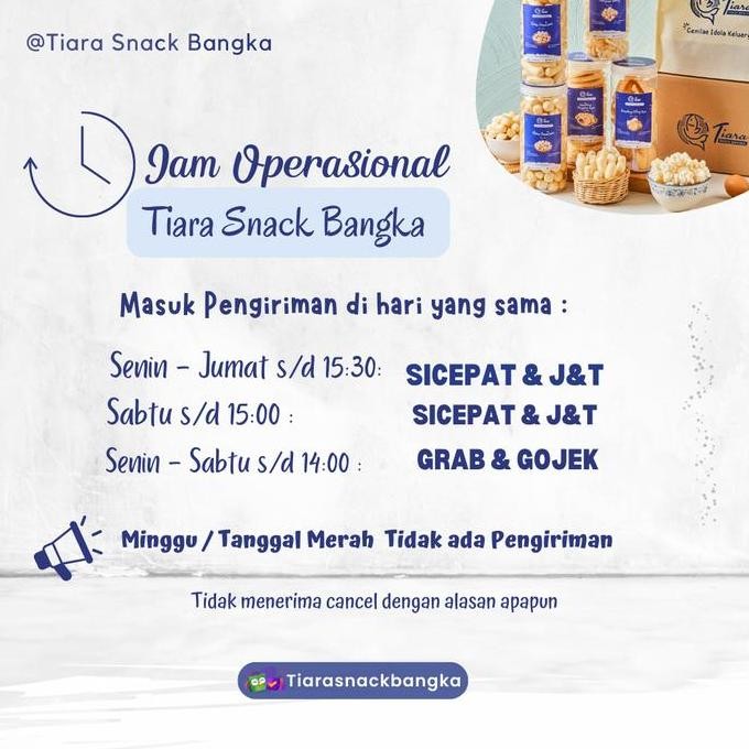 

Paketan Kerupuk Tiara/Kerupuk Oven Tanpa Minyak Tiara Snack Bangka #Gratisongkir