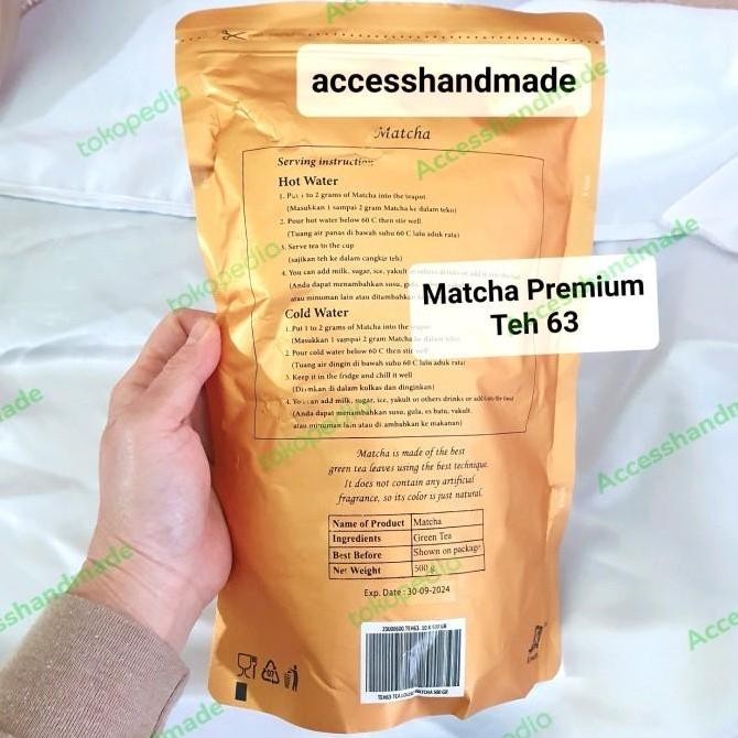 

Terlaris Teh 63 Tea Loose Matcha Original 500Gr Bubuk Jepang Green Tea Powder Ready Stok