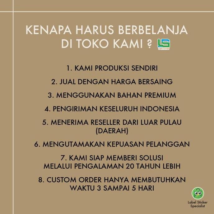 

Baru Label Semicoated Bare 100X100Mm - Sticker Cetak Harga Nama Isi 500Pcs