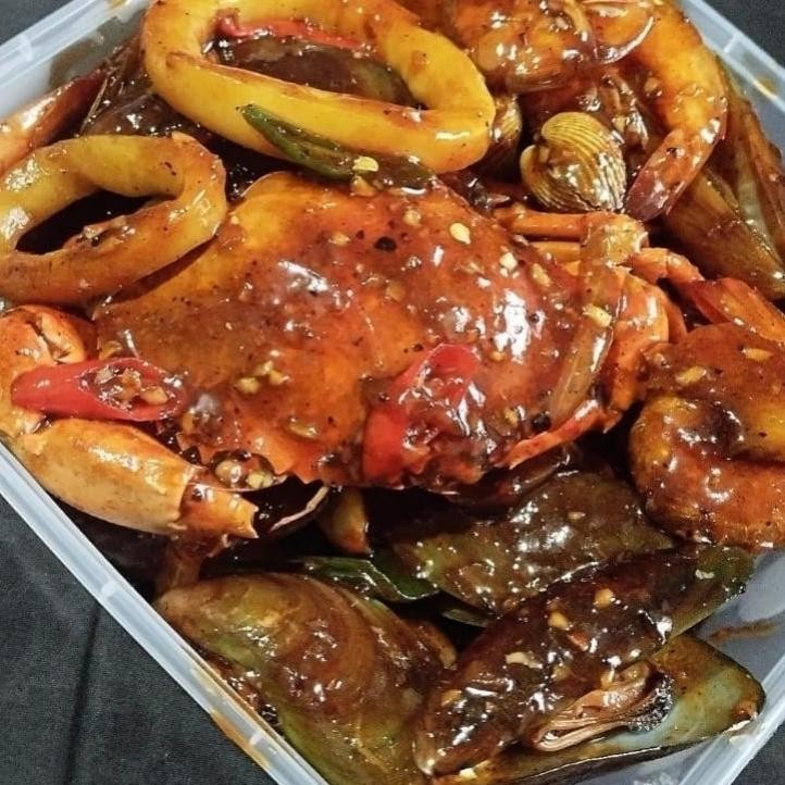 

Seafood Mix Lada Hitam Makanan Matang Seafood 73N By Sambal Bunda Queen