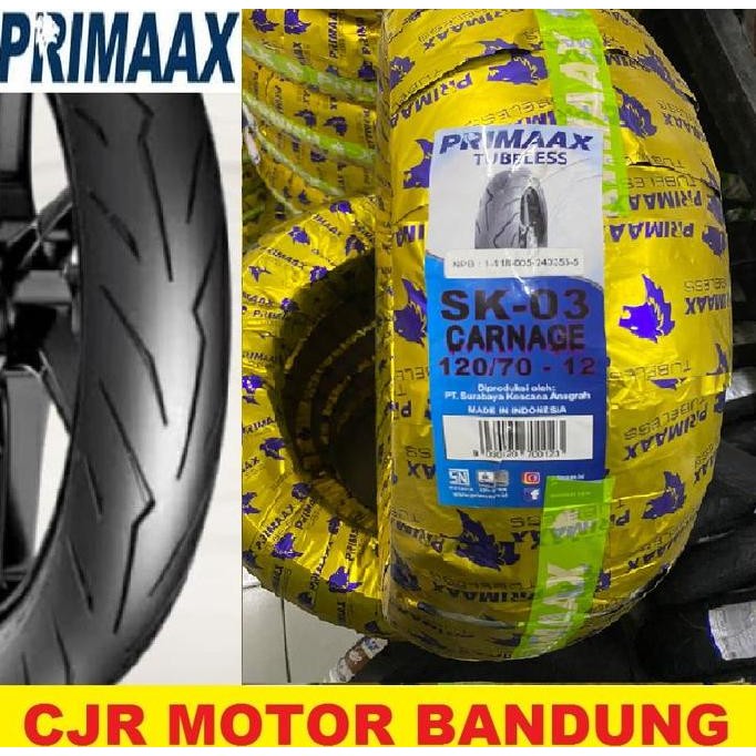 SALE BAN MOTOR VESPA MATIC PRIMAX SK03 DONAT RING 12 100/70 110/70 120/70 TUBELESS