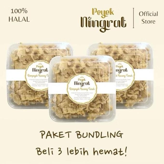 

Peyek Ningrat - Rempeyek Premium Semua Varian (Large) #Gratisongkir
