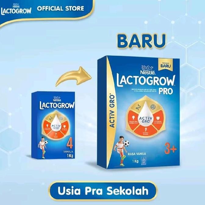 

terbaru lactogrow 3 pro susu formula anak usia 1-3 tahun vanila madu 1000gr